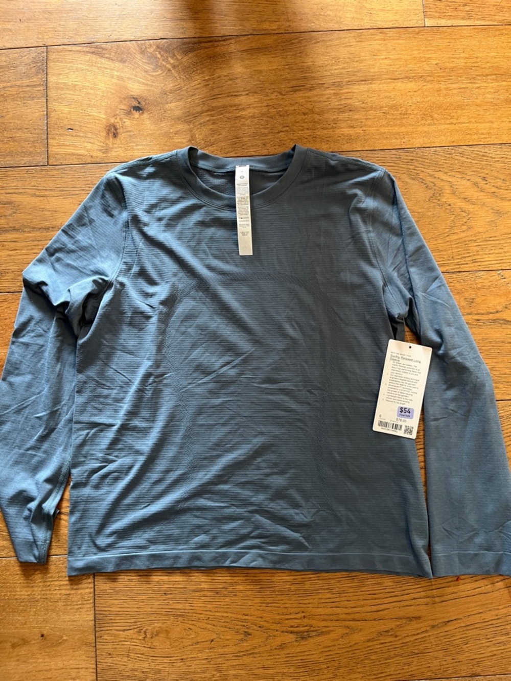 lululemon athletica Slate Blue Crewneck Top